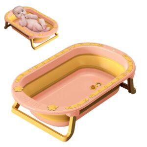 bañera para bebe amarilla retractil