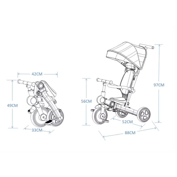 medidas coche triciclo