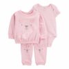 Conjunto de 3 Piezas para Bebé Carters con Osito 18M