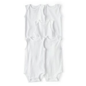 Set de 5 piezas Carters body sin manga blanco 3m