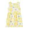 Vestido de Tirantes Blanco/Amarillo Carters Limón 2T revés