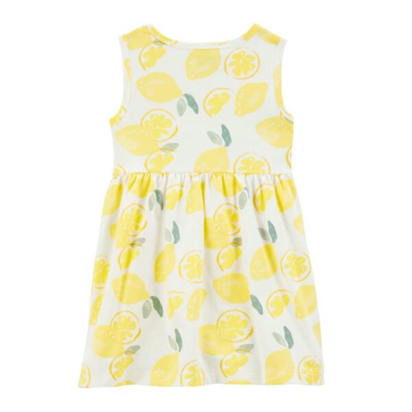 Vestido de Tirantes Blanco/Amarillo Carters Limón 2T revés