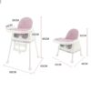 Silla De Comer Isabella rosa Con Ruedas Y Reposa Pies Úpale nuevo 1