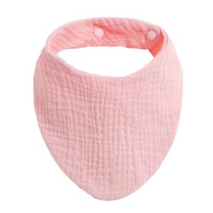 Babero De Tela Bandana Rosa Úpale