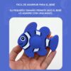 Masticador para bebés Pez Azul Oscuro Úpale tamaño
