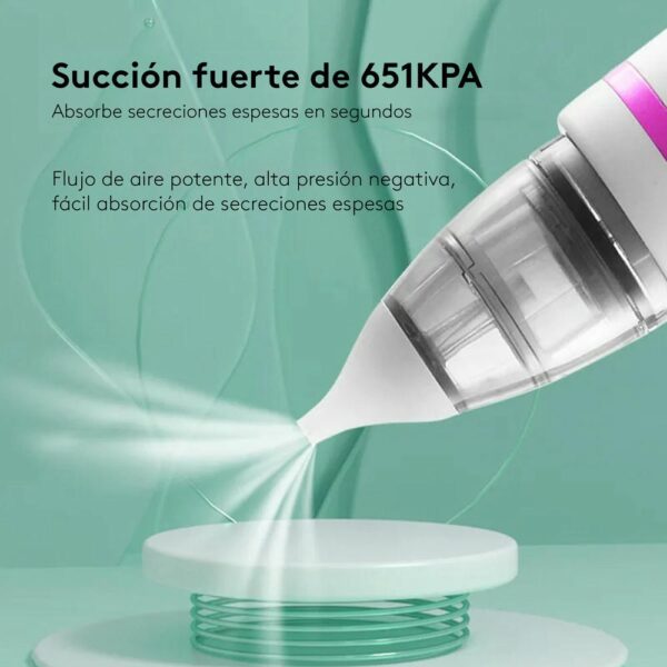 Aspirador Nasal Eléctrico Para Niños Morado Úpale uso 4