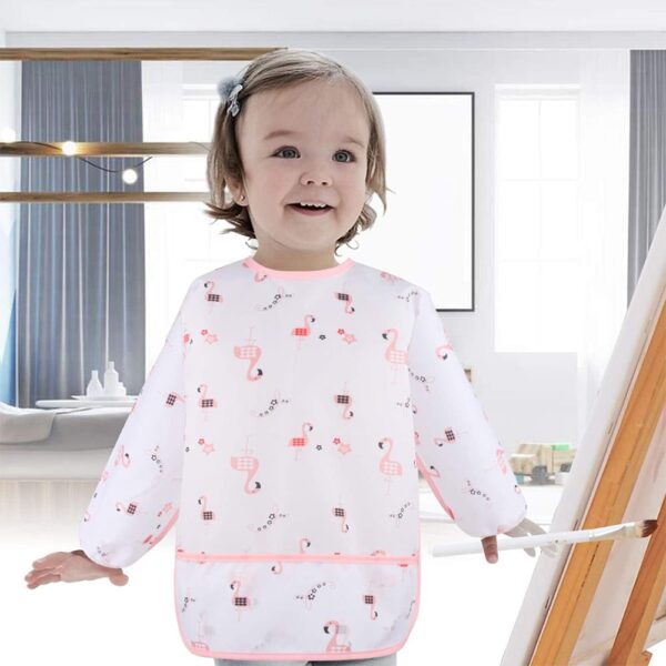 Babero Mangas Largas Impermeable Flamingo 0 a 2 años Úpale uso