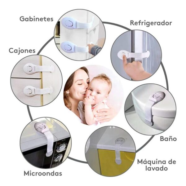 Seguro Para Cajones De Bebés X 1 Unidad Úpale varios usos