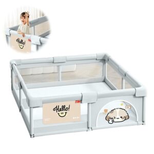 Corral Para Bebé Funkids Perro Gris 120x160 Cm Úpale miniatura