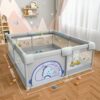 Corral Para Bebé Funkids Dinosaurio Gris 180x200 Cm Úpale medidas