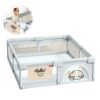 Corral Para Bebé Funkids Perro Gris 180x200 Cm Úpale miniatura