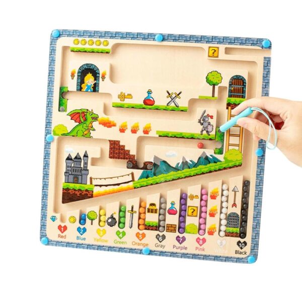 Juego Laberinto De Madera Castillo Úpale uso mano