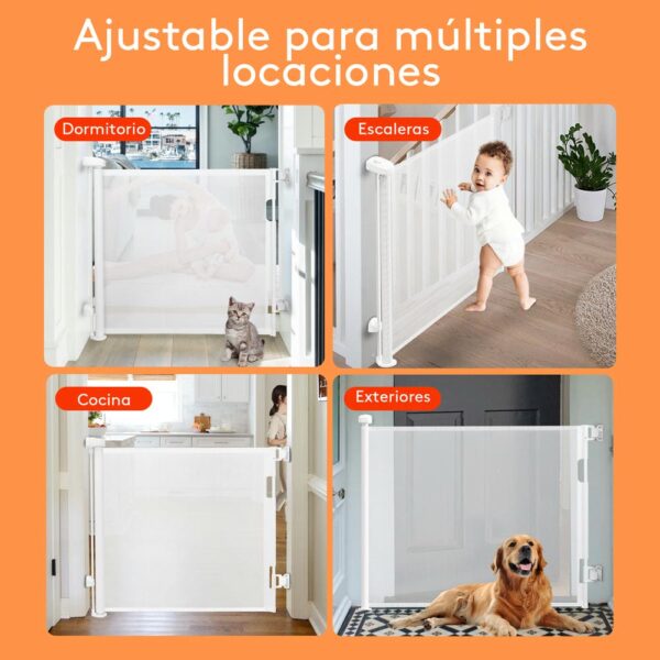Baranda O Puerta Retractil Para Puertas Gris 140 X 86 Cm Úpale locaciones