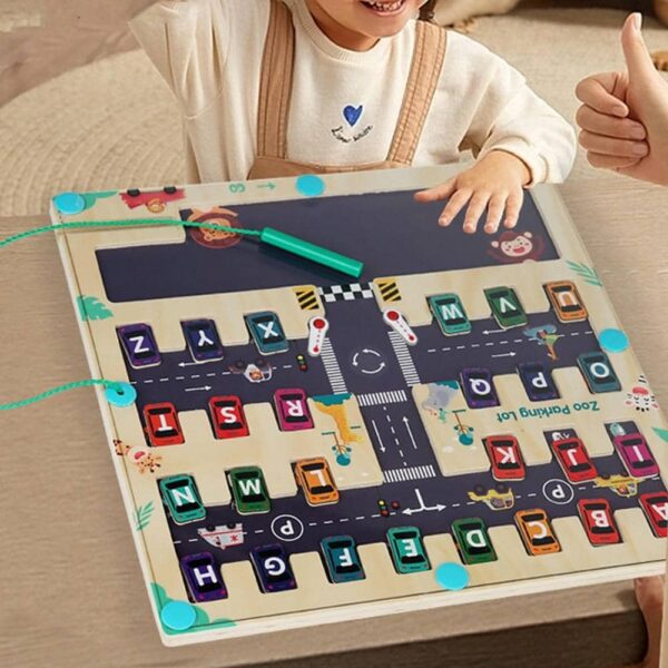 Juego Encajable Y Laberinto Y Números 30*22 Cm Úpale uso niño