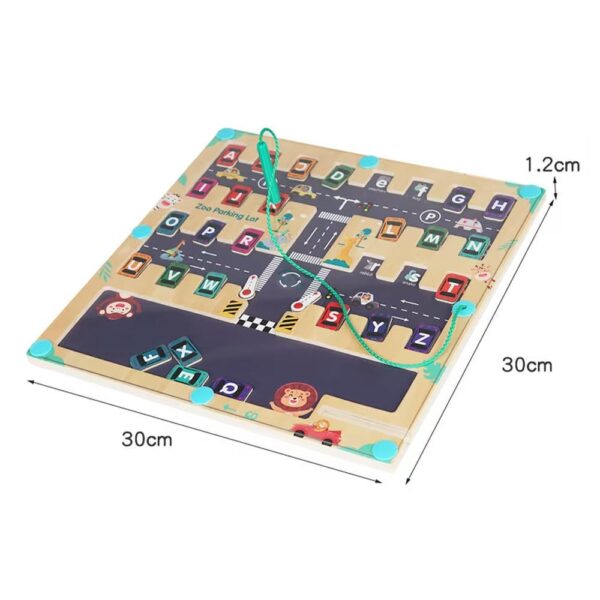 Juego Encajable Y Laberinto Y Números 30*22 Cm Úpale medidas
