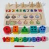 Juego Encajable Y Laberinto Y Números 30*22 Cm Úpale partes