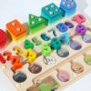 Juego Encajable Y Laberinto Y Números 30*22 Cm Úpale formas