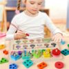 Juego Encajable Y Laberinto Y Números 30*22 Cm Úpale uso niño