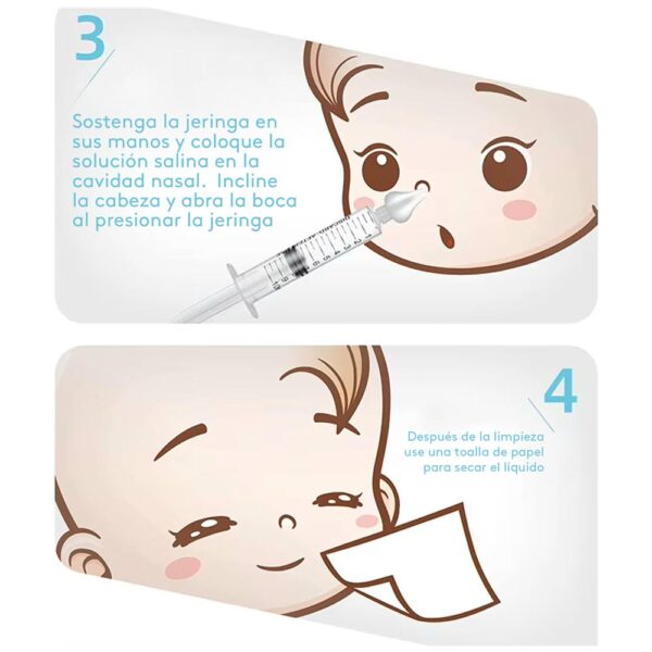 Jeringa Para Lavado Nasal Bebé X2 Úpale pasos