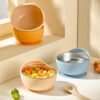 Bowl / Plato Para Bebés De Acero Inoxidable Celeste Úpale uso 2