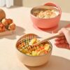Bowl / Plato Para Bebés De Acero Inoxidable Celeste Úpale uso 3
