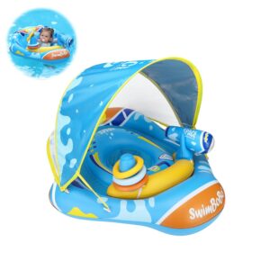 Flotador Plástico Con Techo Espacio Astronauta- Azul 6 a 36 Meses Úpale