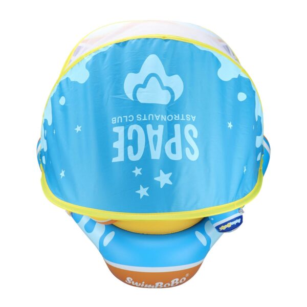 Flotador Plástico Con Techo Espacio Astronauta- Azul 6 a 36 Meses Úpale superior