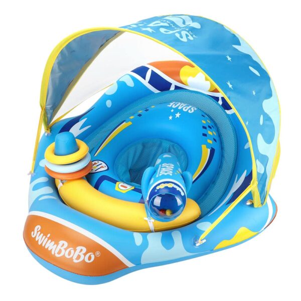 Flotador Plástico Con Techo Espacio Astronauta- Azul 6 a 36 Meses Úpale carpa