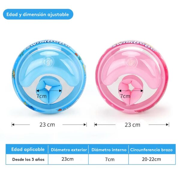 Flotador De Brazos Niñas Unicornio +3 años Úpale dimensión