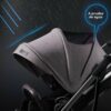 Coche Para Bebé Flexigo Gris Úpale a prueba de agua