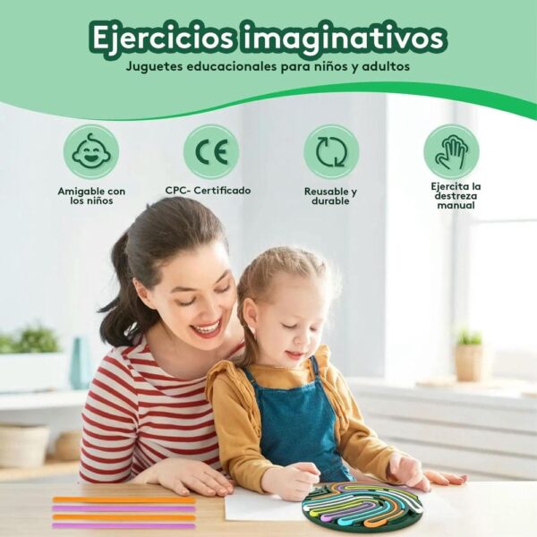 Tablero Actividad Sensorial Azul Úpale uso