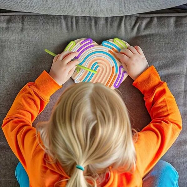 Tablero Actividad Sensorial Rojo Úpale uso niña