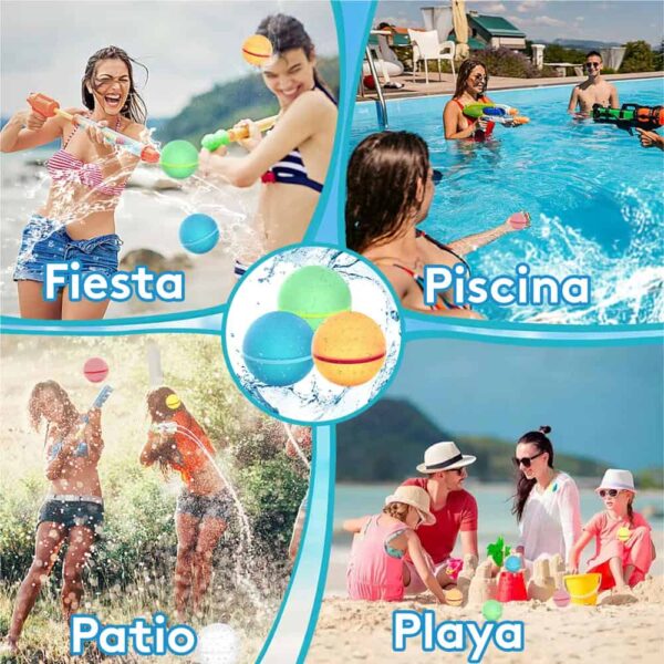 Globo De Agua Reutilizable x12 unidades Úpale usos