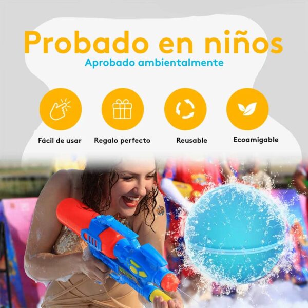 Globo De Agua Reutilizable x12 unidades Úpale prueba