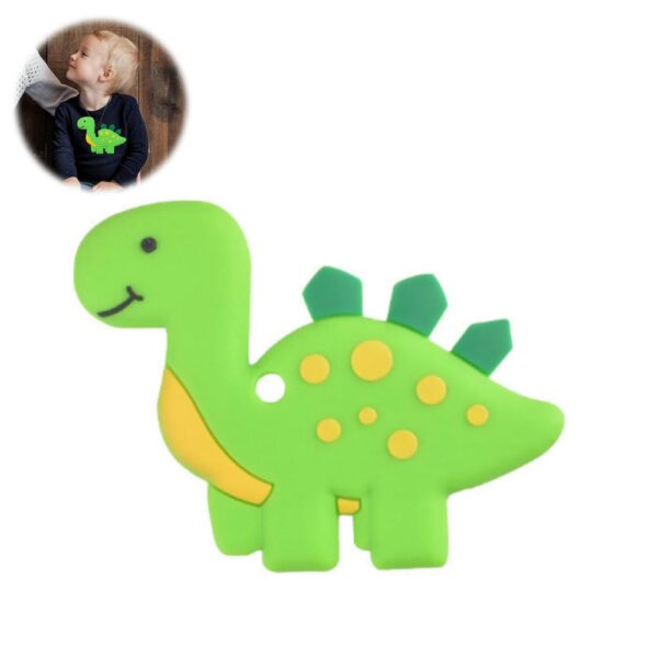 Collar Masticable Sensorial Dino Verde Úpale +3