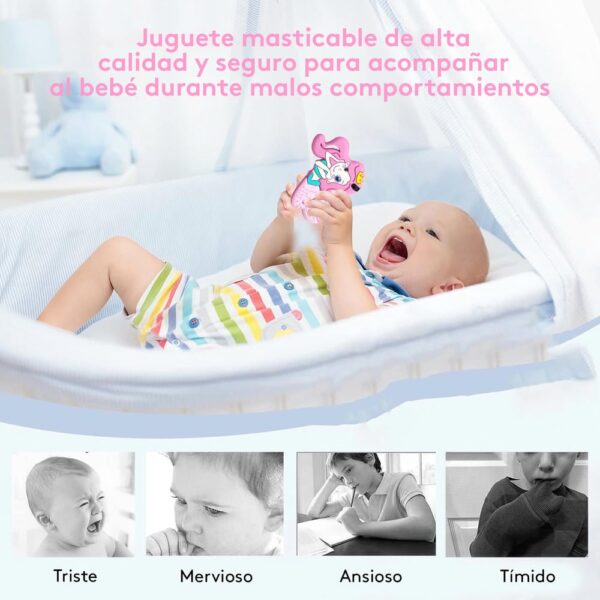 Set De Collares Masticables Sensorial Rosa Úpale x 6 ayuda