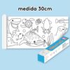 Rollo De Papel Para Colorear Mundo Marino 30cm x 3 metros medida