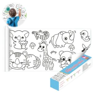 Rollo De Papel Para Colorear Animales 30cm x 3 metros