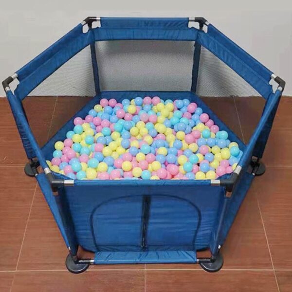 Corral De Juegos Hexagonal Azul Úpale uso