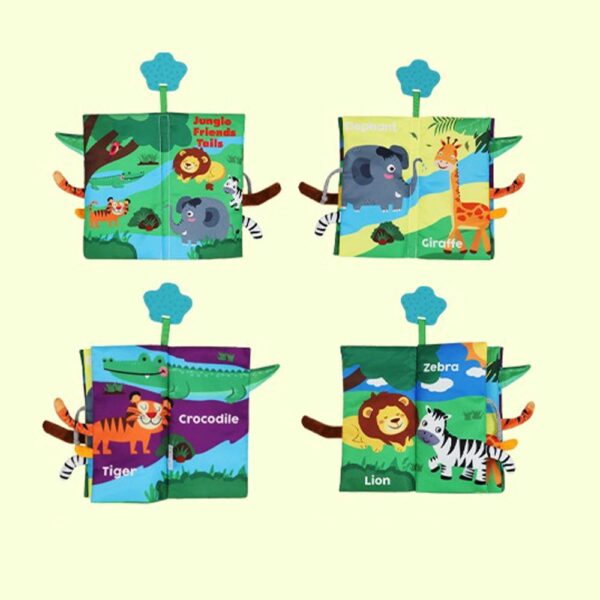 Libro De Tela Sensorial Jungla Úpale diseño interno