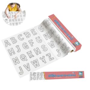 Rollo De Papel Para Colorear Letras 30cm x 3 metros