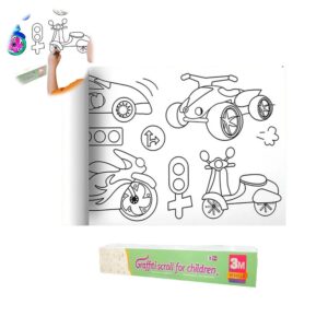 Rollo De Papel Para Colorear Pista De Autos 30cm x 3 metros