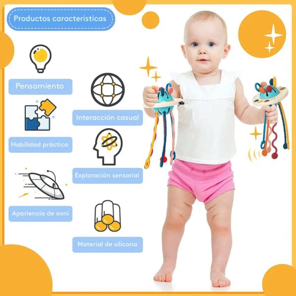 Juguete Sensorial De Cuerdas Pulpo Úpale características