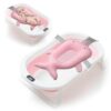 Bañera para Bebé Retráctil Rosa B02 + Malla Rosa Ballena + Termómetro nuevo