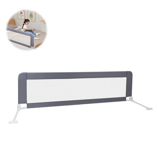 Baranda/Reja de Cama Gris 178 x 50cm Úpale (altura no regulable) nuevo