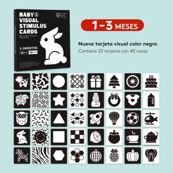 Tarjetas Didácticas (Flashcards) 1-3 Meses Úpale diseño