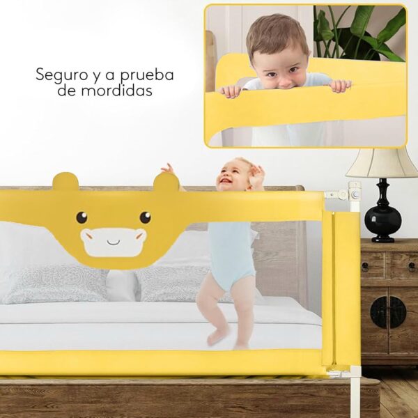 Baranda De Cama Oso Amarillo 150cm x 64cm Úpale seguro