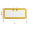 Baranda De Cama Oso Amarillo 150cm x 64cm Úpale medidas
