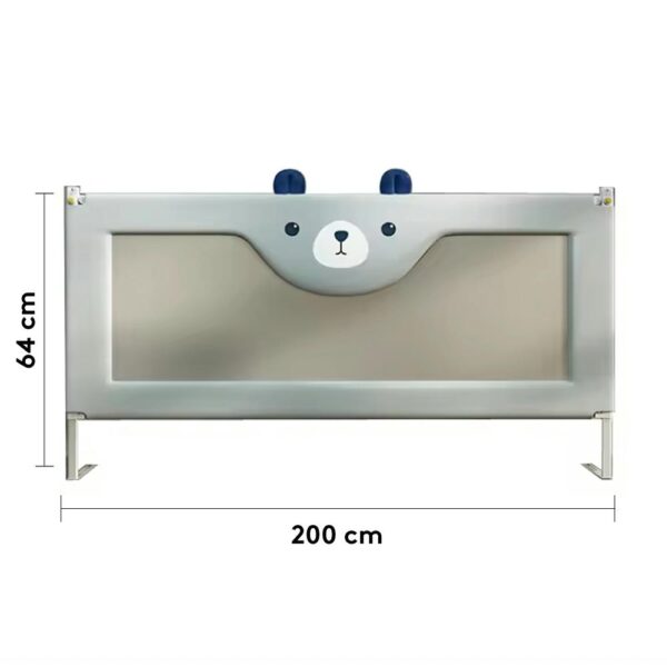 Baranda De Cama Oso Gris 200cm x 64cm Úpale medidas