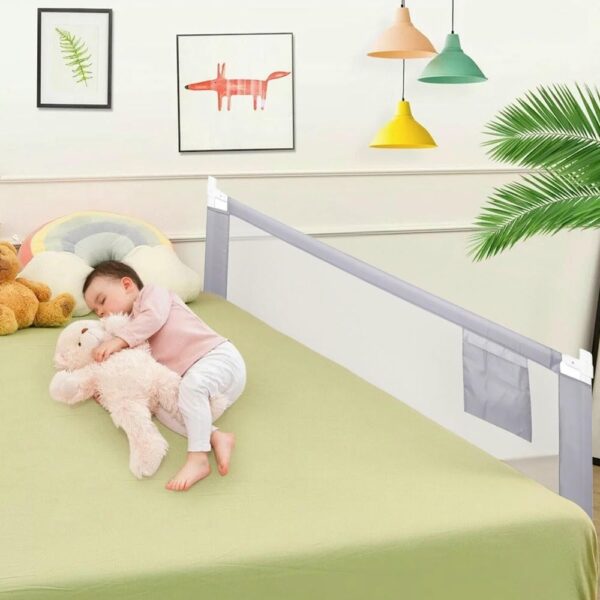 Baranda De Cama Gris 180 x 60cm Regulable Úpale uso bebé